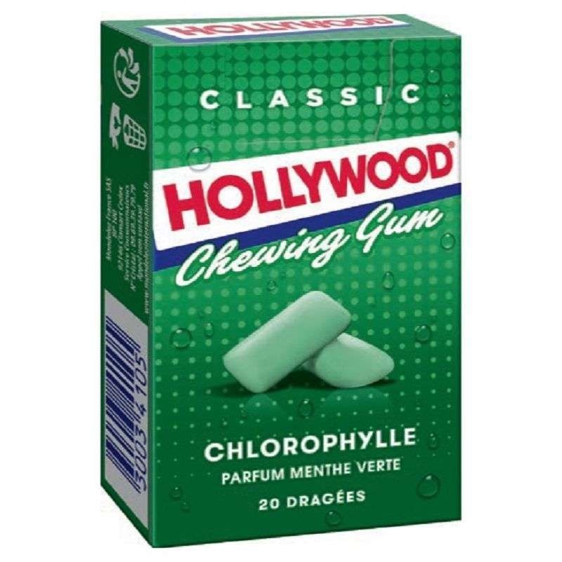 Hollywood Chewing gum menthe verte - 20 dragées