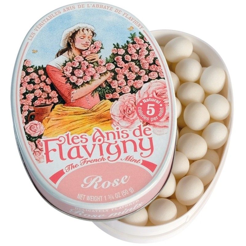 Anis de Flavigny à la rose - Boîte 50g