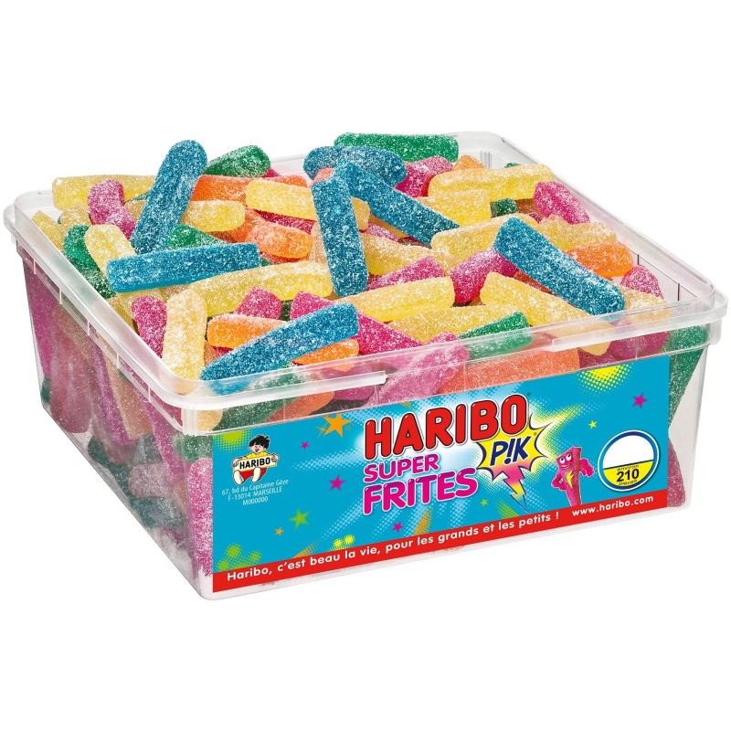 Haribo super frites pik - Boîte 210 pièces