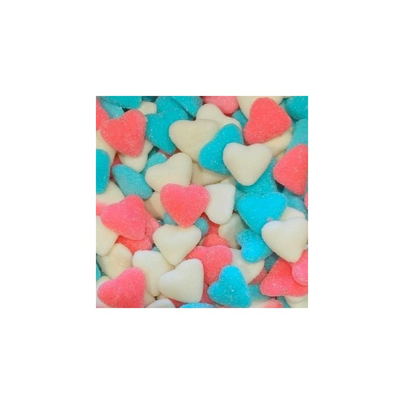 Bonbons coeur bleu blanc rouge