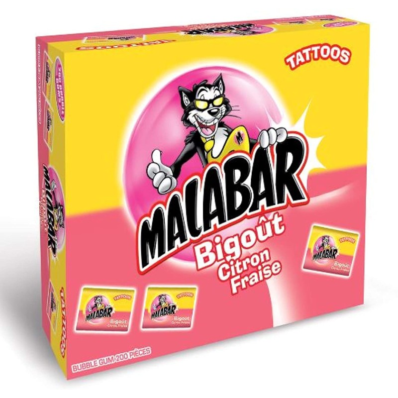 Chewing-gum Malabar (goût fraise) x5
