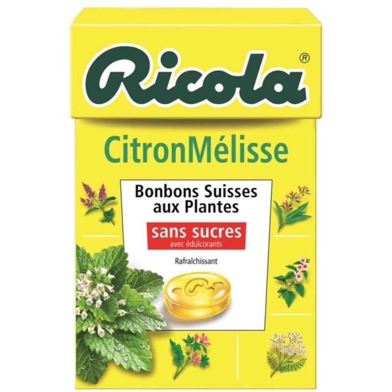 Ricola citron mélisse sans sucre