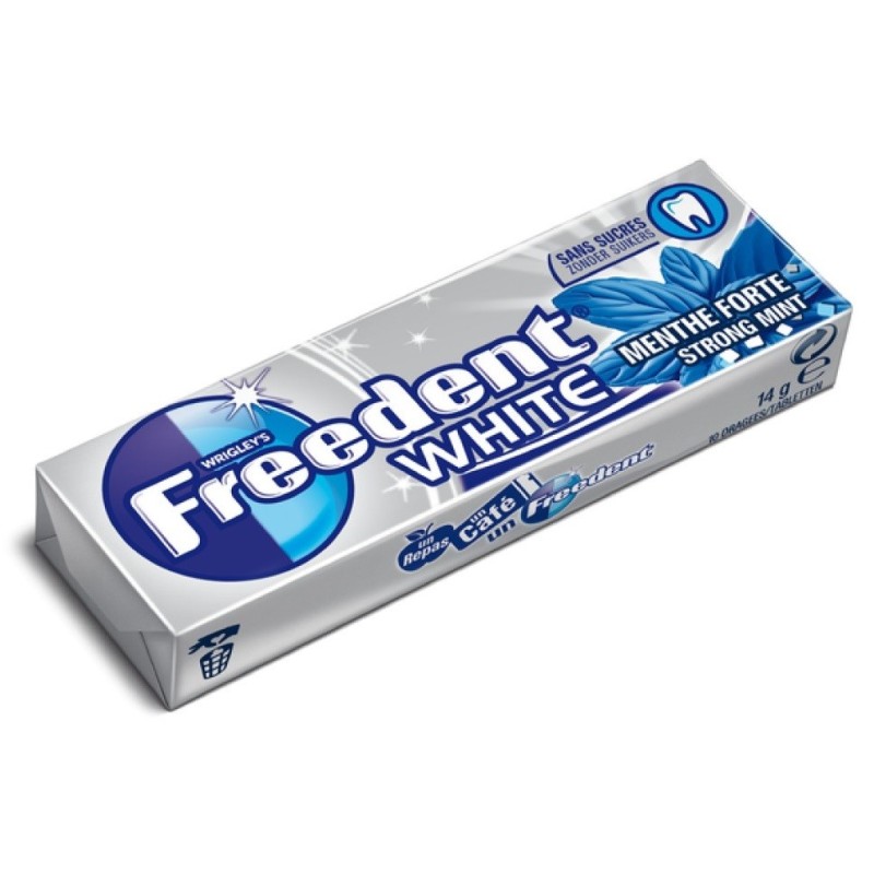 Freedent white menthe forte sans sucre