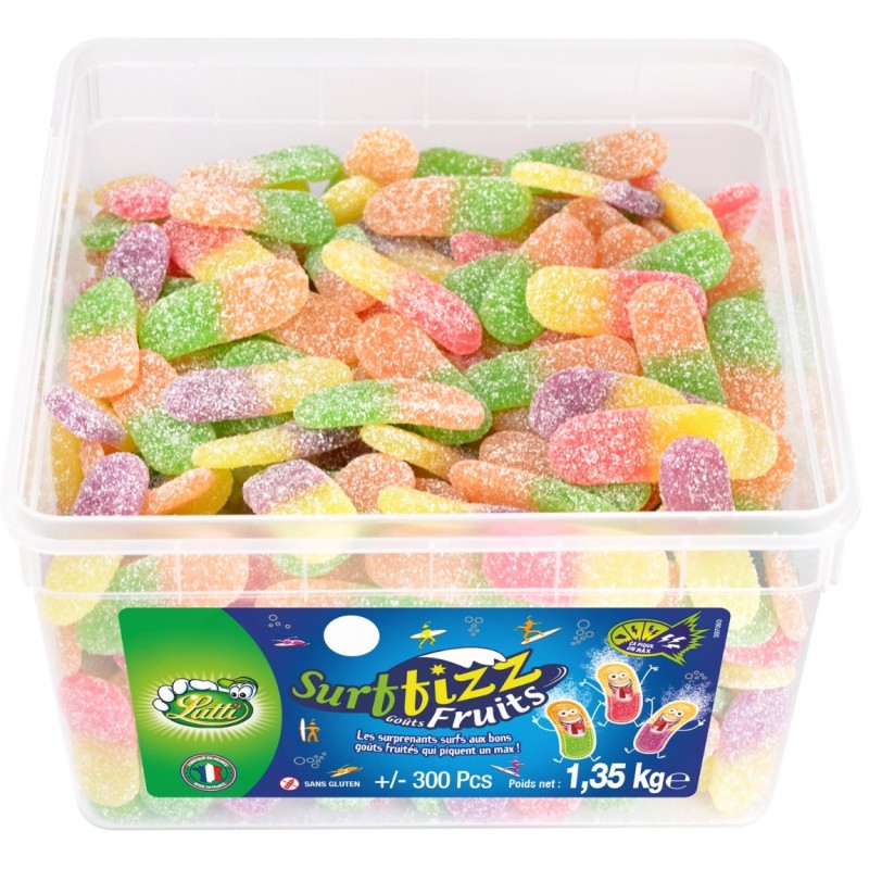 Bonbons Lutti Surffizz - boîte 300 pièces