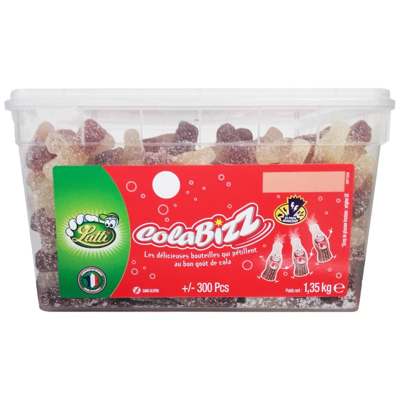 Bonbons Lutti Colabizz - boîte 300 pièces