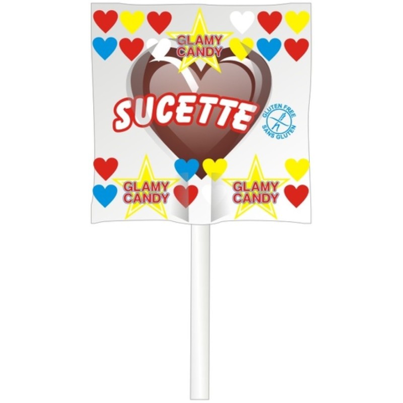 Bonbon sucette coeur cola - Glamy Candy