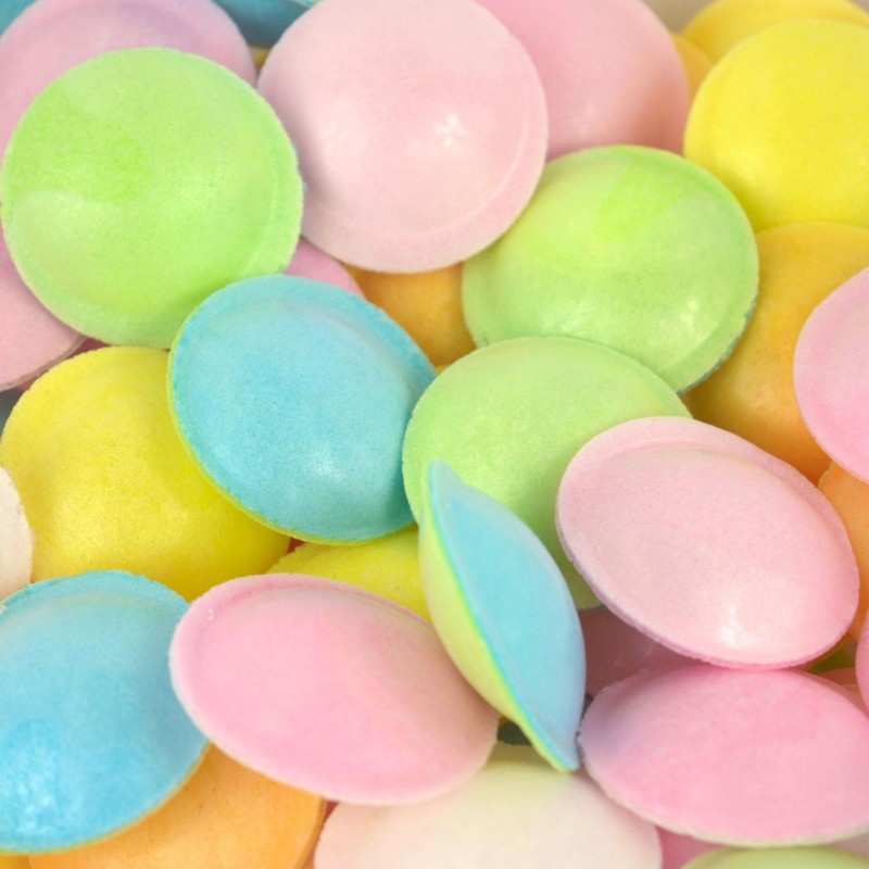 Bonbons Soucoupes à la poudre Roses et Bleus (x40) - Fille ou Garçon