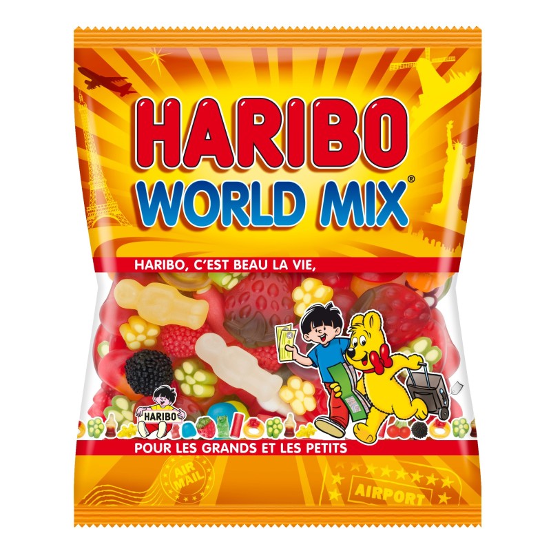 Bonbon Haribo World Mix - sachet 120g