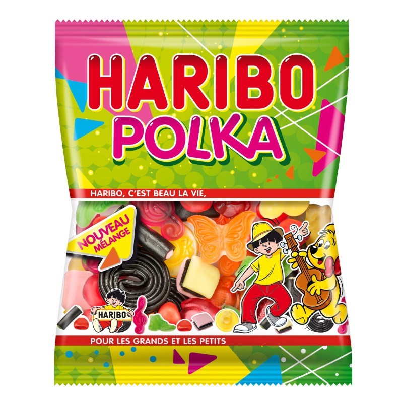 Dragibus - Bonbon Haribo vegan sans gélatine - Sachet 40g