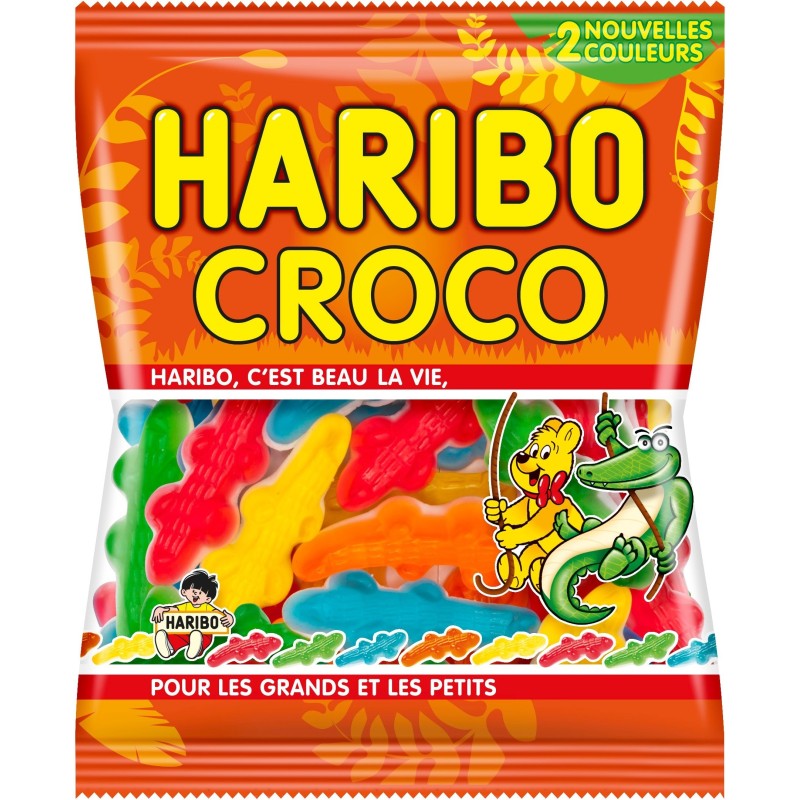 Sachet de bonbons Haribo Croco Pik pas cher - Badaboum