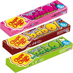 Chewing gum Chupa Chups Big Babol - tube 6 pièces