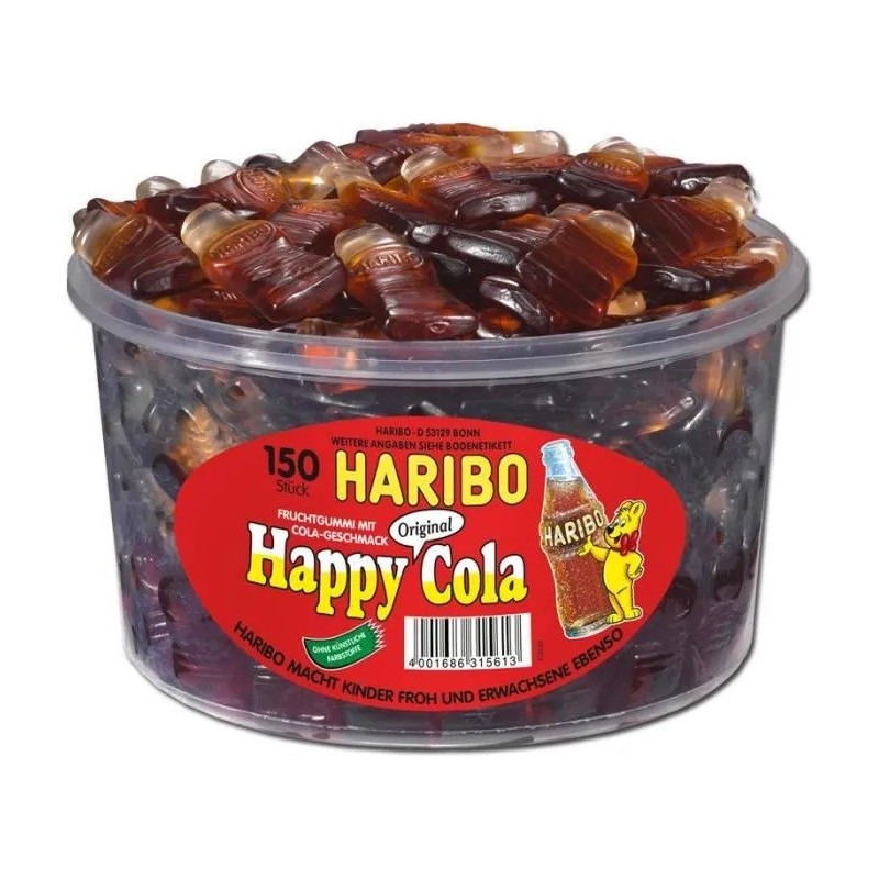 Happy Cola XXL - Haribo - boîte 150 pièces