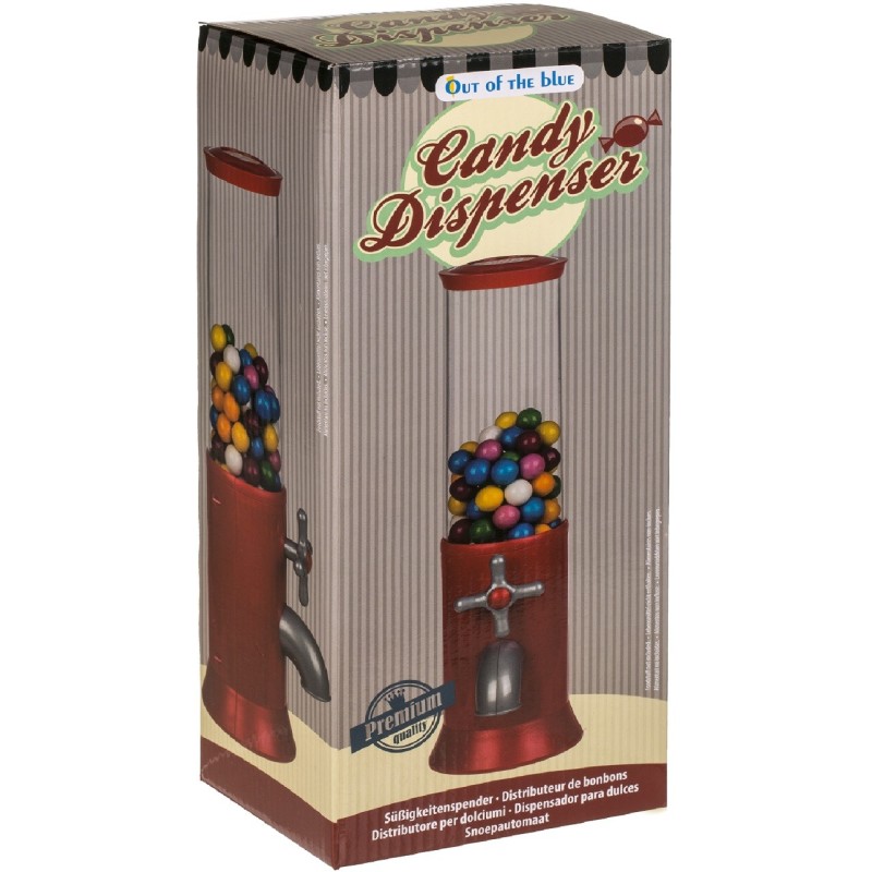 Mophorn Distributeur automatique de bonbons de 2,5 cm, distributeur de  bonbons commercial avec taille de sortie de bonbons réglable, distributeur  de gommes en métal pour la maison, les magasins de jeux 