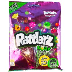Bonbons à mâcher Rattlerz Sour Bazooka - 120g
