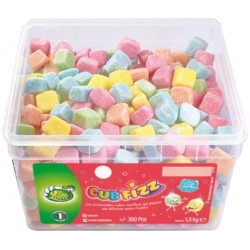 Bonbons Lutti Cub Fizz - boîte 300 pièces
