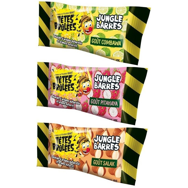 Têtes Brûlées Jungle barres - Bonbons piquants