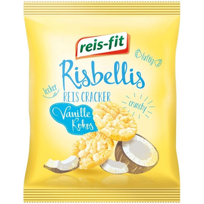 Galettes vanille coco Risbellis - Reis-Fit - sachet 40g