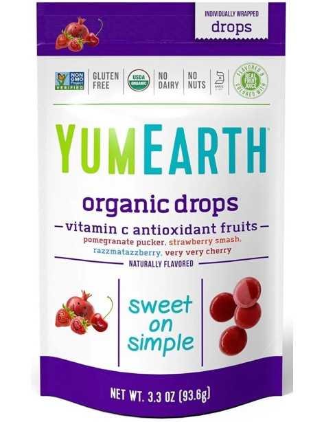 Bonbons aux fruits bio antioxydants - YumEarth - sachet 110g
