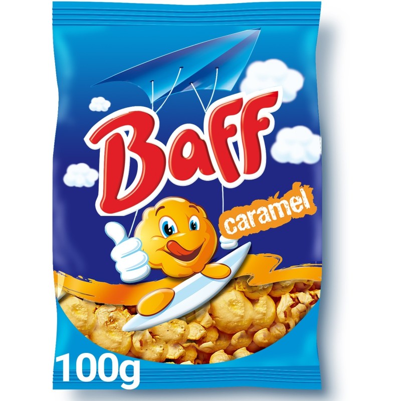 Pop corn Baff au caramel - Snacks - sachet 100g