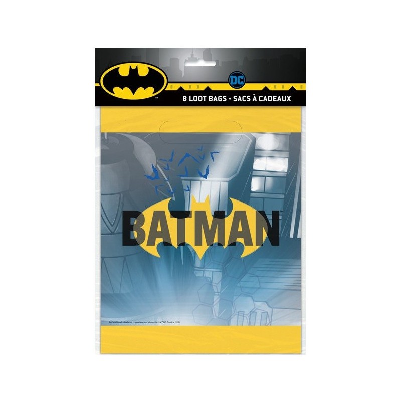 8 sacs cadeaux Batman