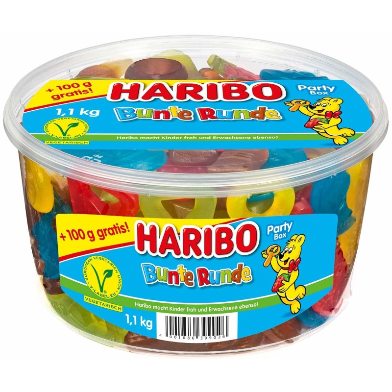 Bunte Runde - Haribo - Boîte 1,1kg