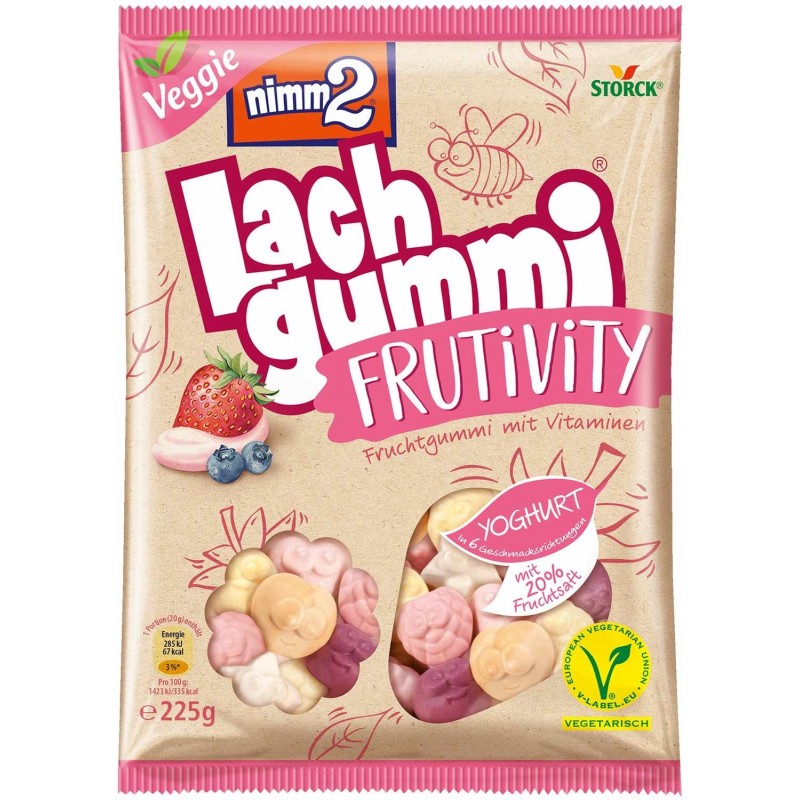 Bonbons vitaminés au yaourt fruité - Nimm2 - sachet 225g