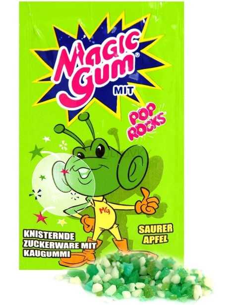 Magic Gum Pop Rocks Sucre pétillant goût pomme 7 gr