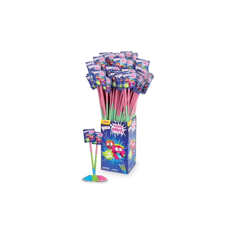 Paille Poppi Fruti tache langue 40cm - Fizzy