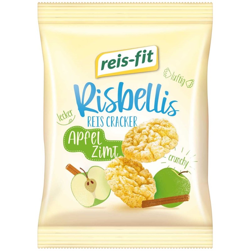 Galettes pomme cannelle Risbellis - sachet 40g