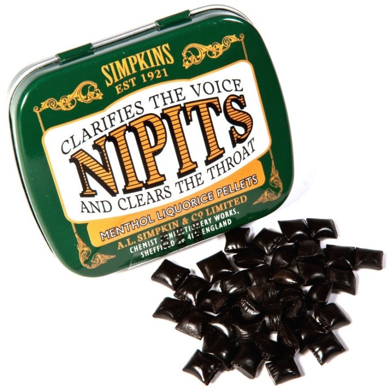 Pastilles réglisse menthol Nipits - boite 32g