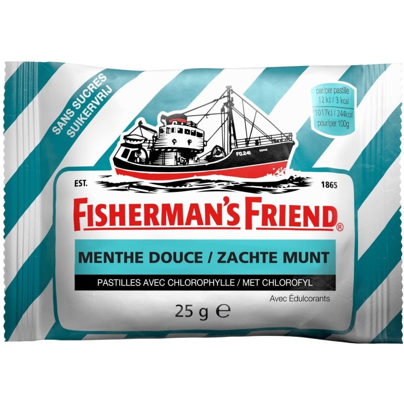 Fisherman's Friend menthe douce chlorophylle sans sucre