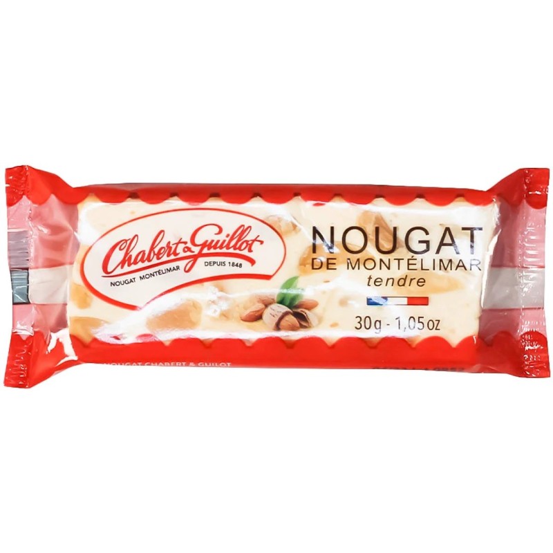 Nougats tendres de Montélimar aux amandes 30 g Chabert et Guillot