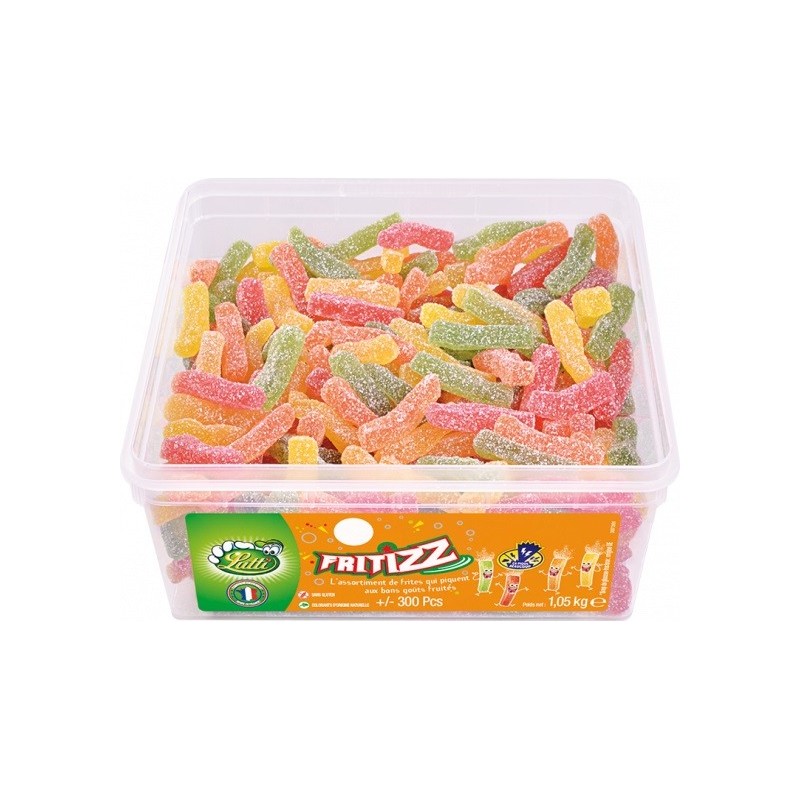 Bonbons Lutti Fritizz - boîte 300 pièces