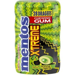Chewing gum Mentos Xtrême - Bonbon sans sucre qui pique