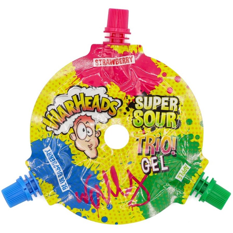 Sucette Super sour Bubblegum Warheads