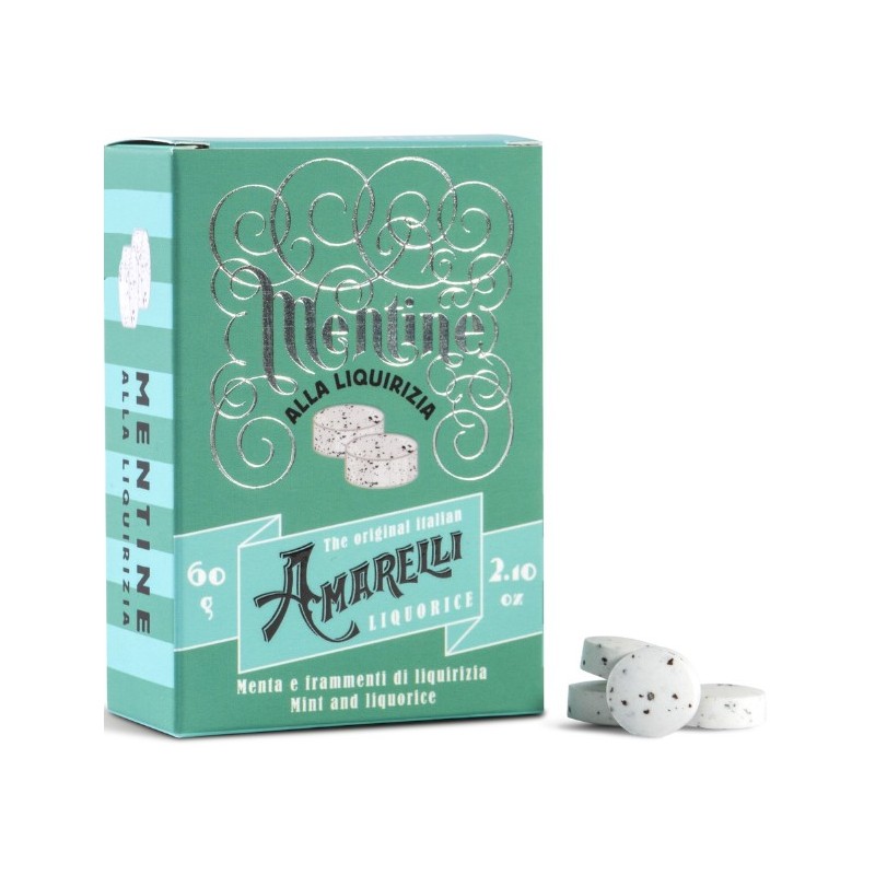 Menthes à la réglisse - Amarelli - boîte 60g