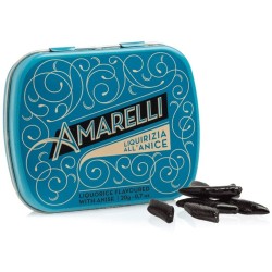 Réglisses dures à l'anis - Bonbons Amarelli - boite 20g