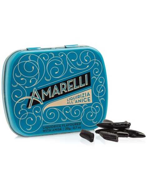 Réglisses dures à l'anis - Bonbons Amarelli - boite 20g