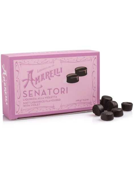 Réglisses moelleuses violette - Amarelli - Bonbons anciens