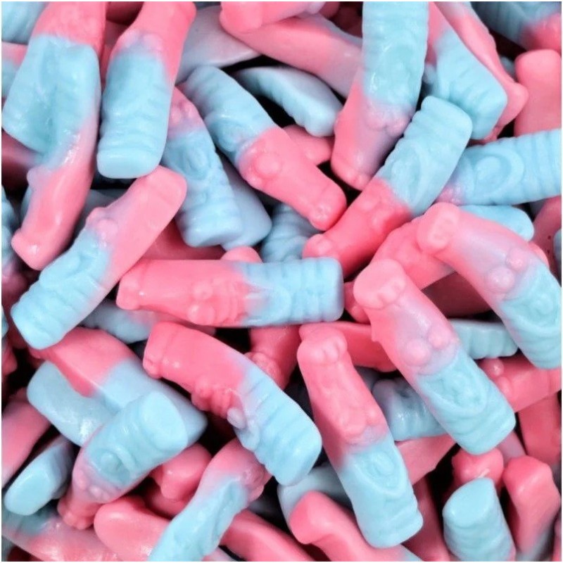 Bouteilles lisses Bubblizz Dooo - Bonbons Lutti goût bubble gum