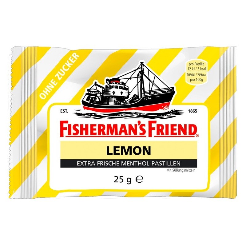 Fisherman's Friend citron sans sucre - sachet 25g