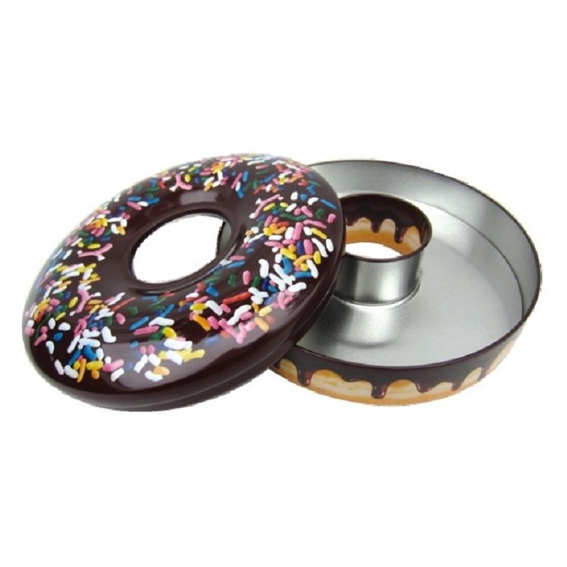 Boite à bonbons en métal - Forme donut