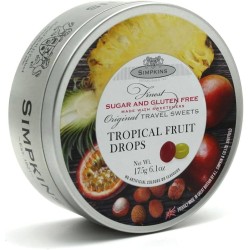 Pastilles Simpkins fruits tropicaux sans sucre - boite 175g