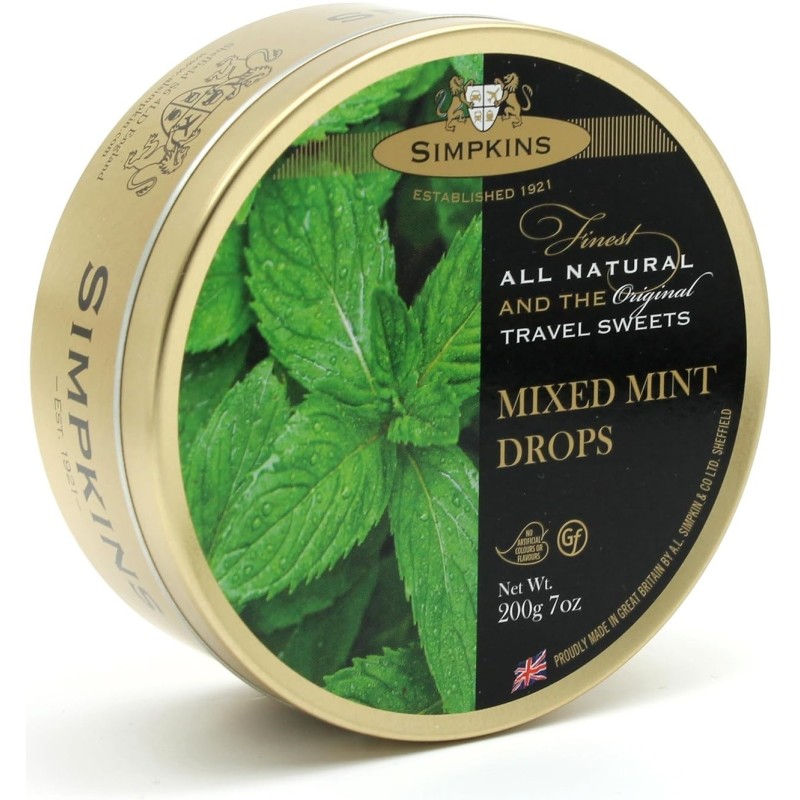 Pastilles Simpkins menthe - boite 200g