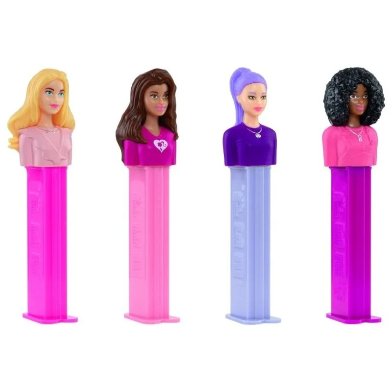 Distriubuteur Pez Barbie avec une recharge de 12 bonbons
