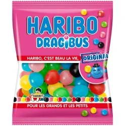 Dragibus - Bonbon Haribo vegan sans gélatine - Sachet 40g
