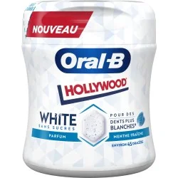 Chewing gums Oral B White menthe sans sucre - boite 76g