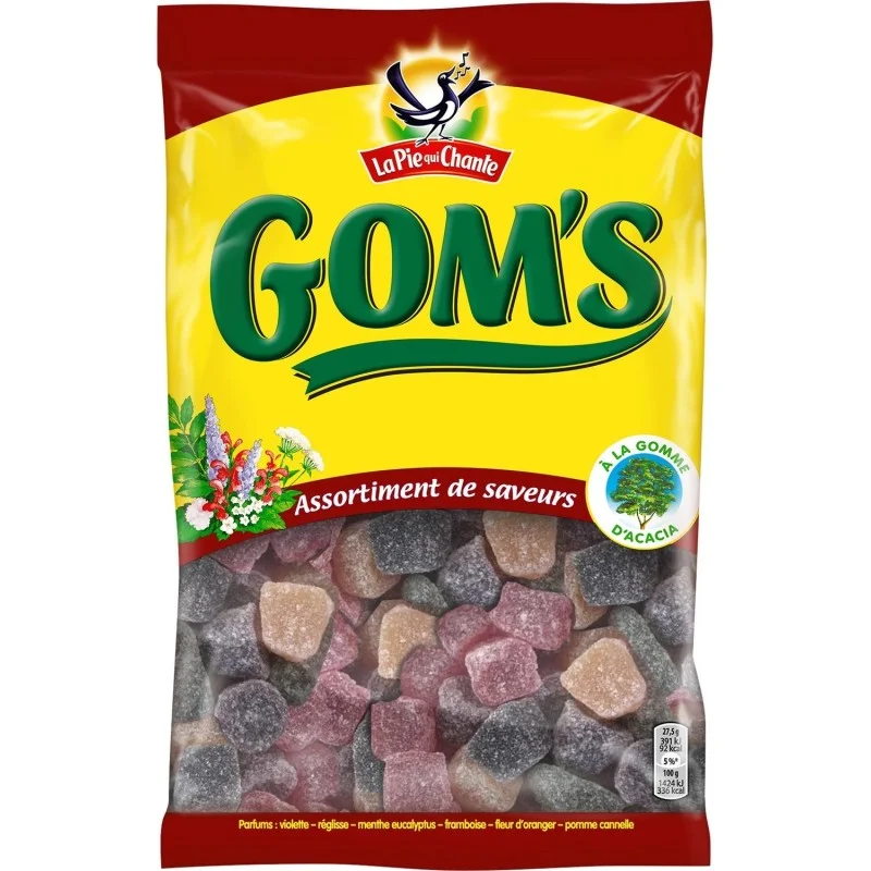 Gom's - Bonbons en gomme aux fruits - La pie qui chante