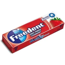 Chewing gums Freedent fraise sans sucre - paquet 14g