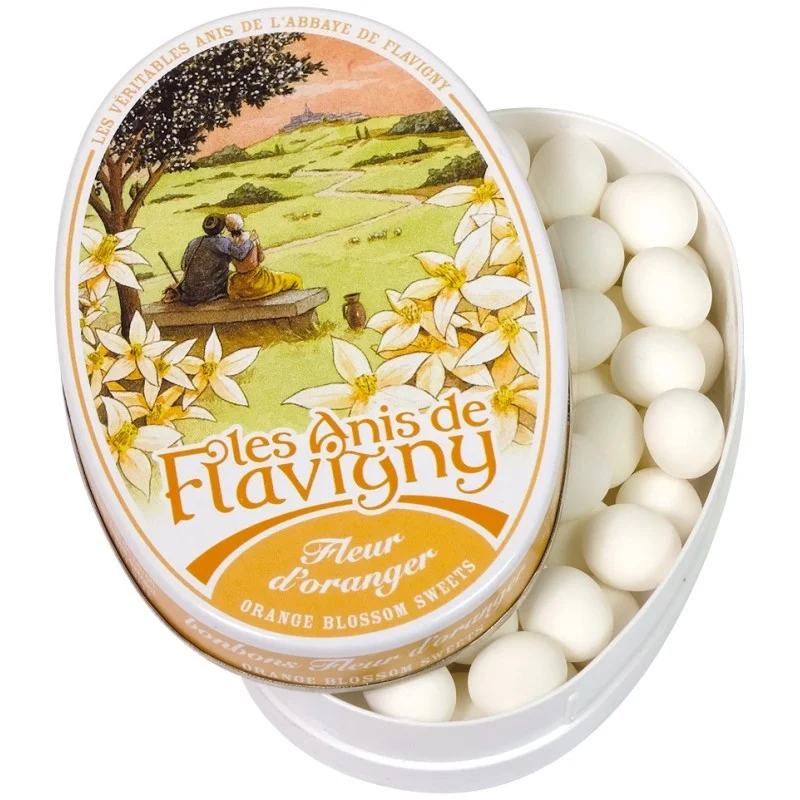 Anis de Flavigny fleur d'oranger - boîte 50g